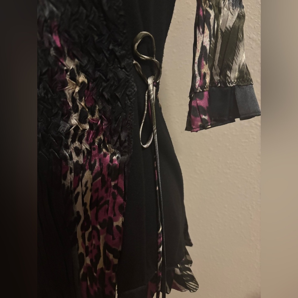 Alberto Malaki black top size M with tie front - Picture 5 of 7